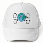 cute earth Skull and Crossbones Hat