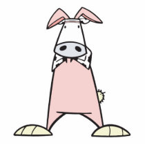 cute easter bunny cow photo cutouts