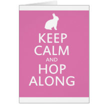 Cute Easter Bunny Hop Along Greeting Cards