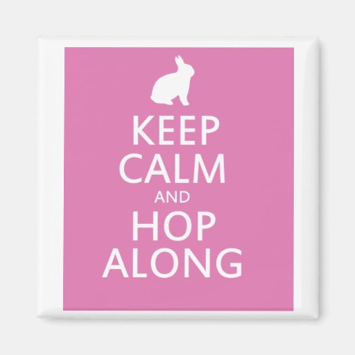 Cute Easter Bunny Hop Along Magnet