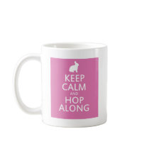 Cute Easter Bunny Hop Along Mugs