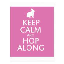 Cute Easter Bunny Hop Along postcards