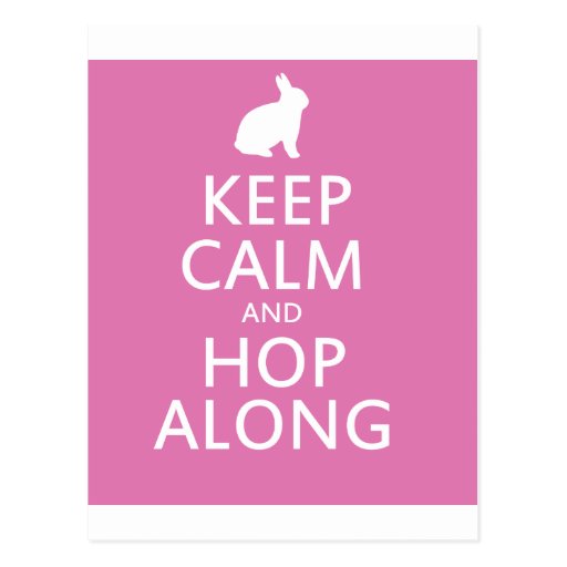 Cute Easter Bunny Hop Along Post Card
