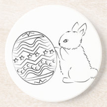 Cute Easter Bunny Porta Copo Para Bebidas