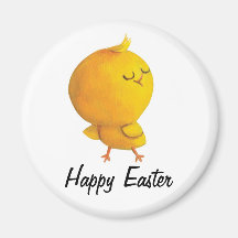 Cute Easter Chicken Magnet