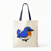 Cute Eastern Bluebird Tote Bag