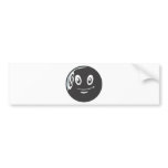 Cute Eight 8 Ball Billiard Cartoon Bumper Stickers