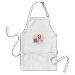 cute elephant and mouse valentine love vector aprons