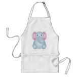 Cute Elephant Cartoon Apron