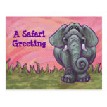 Cute Elephant Customizable Postcard