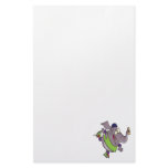 cute elephant on rollerblades silly cartoon stationery design