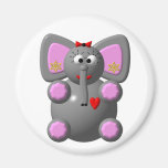 Cute Elephant with Ear Magnets