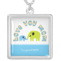 Cute elephants Mother baby boy Mother's Day Gift