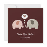 Cute Elephants - Save the Date invitation