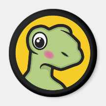 Cute Embarassed Cartoon Tortoise Novelty Magnets
