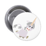 Cute Facetious Cartoon Unicorn Button Badge buttons