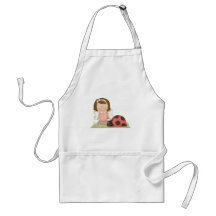 Cute Fairy Girl and Ladybug Aprons