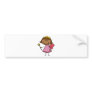 Cute Fairy in a Pink Dress Bumper Sticker