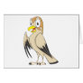 Cute Falcon Bird Brown Cartoon Shirt Greeting Card