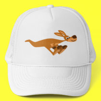 Cute Fast Cartoon Kangaroo Hat