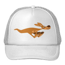 Cute Fast Cartoon Kangaroo Hat