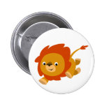 Cute Fast Cartoon Lion Button Badge buttons