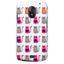 Cute Fat Kitty Cats Pink Melon Blue Unique Gifts Samsung Galaxy Nexus Cover