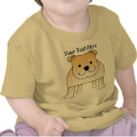 Cute Fawn Bulldog Cartoon T Shirt