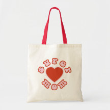Cute Feminine & Girly Moms : Super Mom + Heart Bags