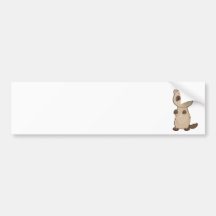Cute Ferret Bumper Sticker