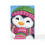 Cute Festive Penguin Chick Christmas Card