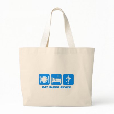 Cute figure skating tote bags by eatsleepboutique