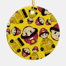 Cute Firefighter Ornament
