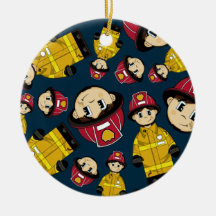Cute Firefighter Ornament