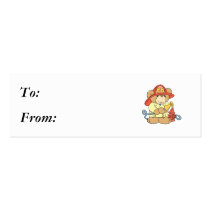 Cute Fireman Firefighter Bear Business Card