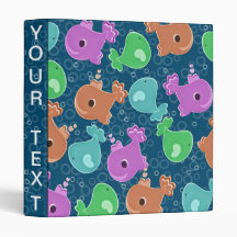 cute fishes 3 ring binders