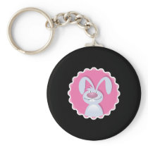 cute floppy ears bunny rabbit key chains