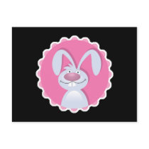 cute floppy ears bunny rabbit post cards