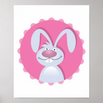 cute floppy ears bunny rabbit print