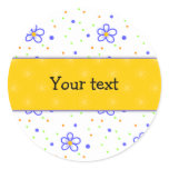 Cute floral design stickers