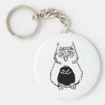 Cute Fluffly Owl Key Chain