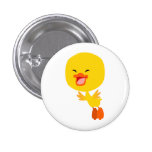 Cute Flying Cartoon Duckling Button Badge buttons