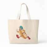 Cute Football Hotdog Running Goal Shirt Bag