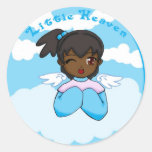 CUTE FOR HEAVEN ROUND STICKER