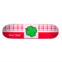 Cute Four Leaf Clover Skate Decks