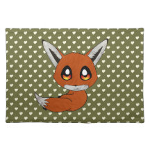 cute fox placemat