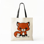 Cute fox tote tote bag