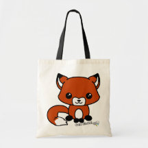 Cute fox tote tote bag