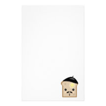 cute french toast custom stationery