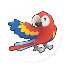 cute friendly Macaw Parrot